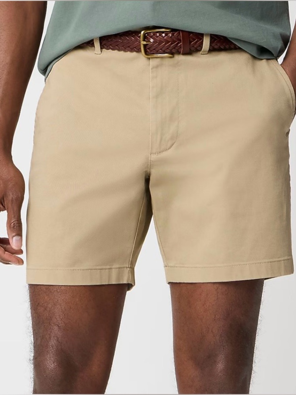 Men’s J. Crew TAN 7” Flex Chino Shorts